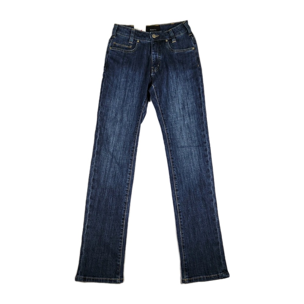 Vertx Jeans Womens‎ Size 02x32 Hayes High Rise Straight Coolmax Blue Denim Pants